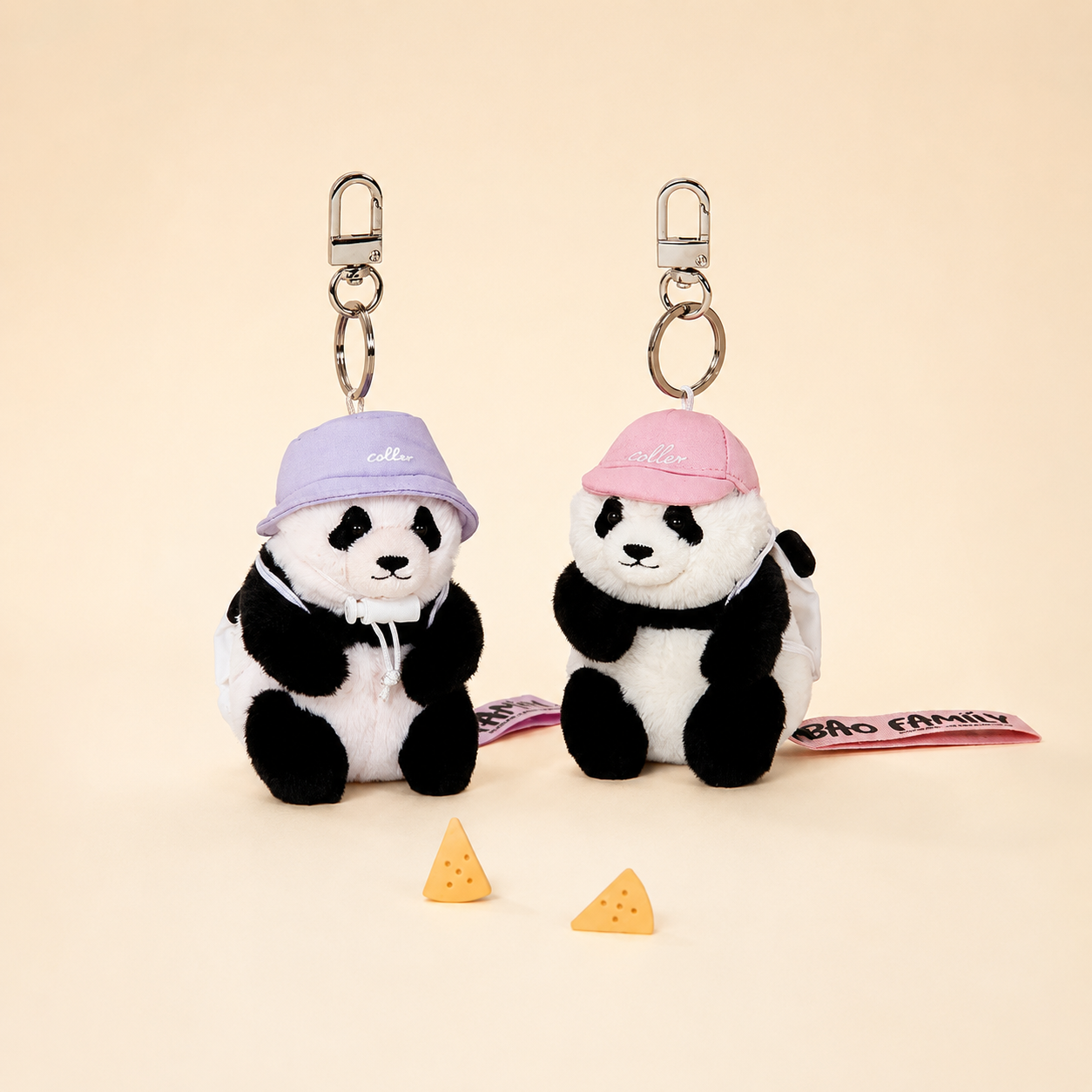 愛寶樂園 COLLER X Bao Family 睿寶輝寶毛絨鑰匙圈 - 图片 4