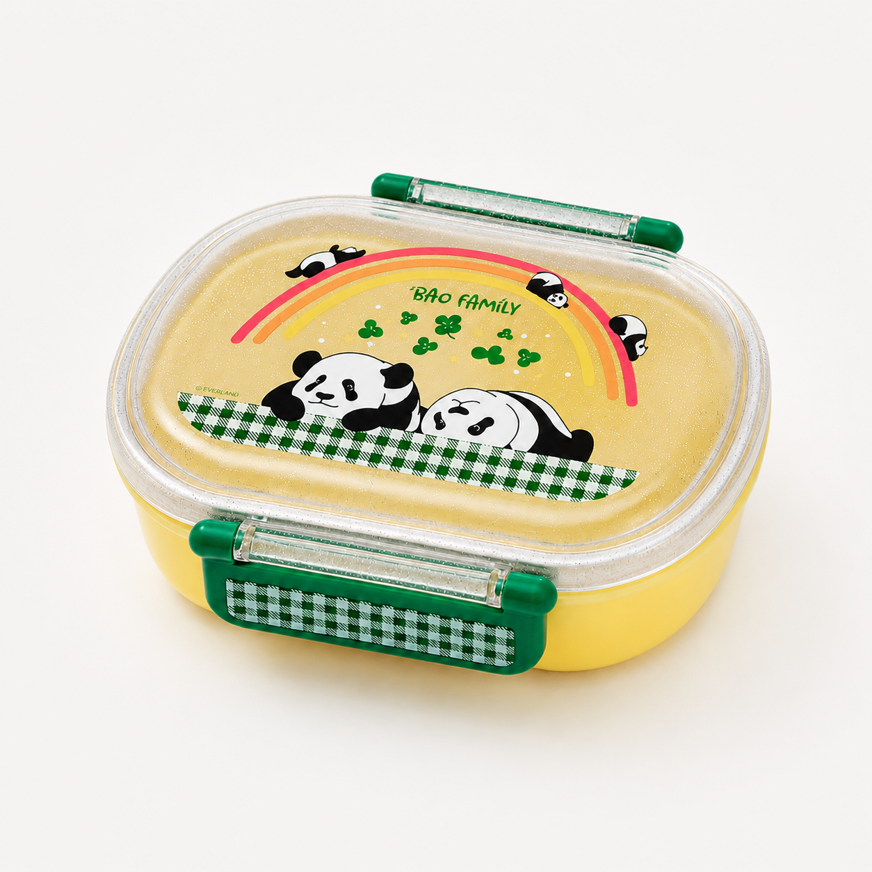 愛寶樂園熊貓 Bao Family 圓頂單層圓形便當盒 360ML - 图片 4