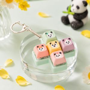 愛寶樂園熊貓 Bao Family 鍵帽鑰匙圈
